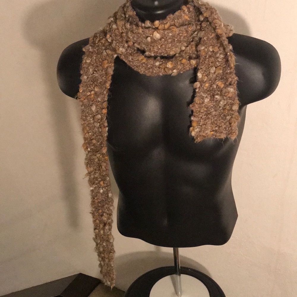 Handmade brown scarf